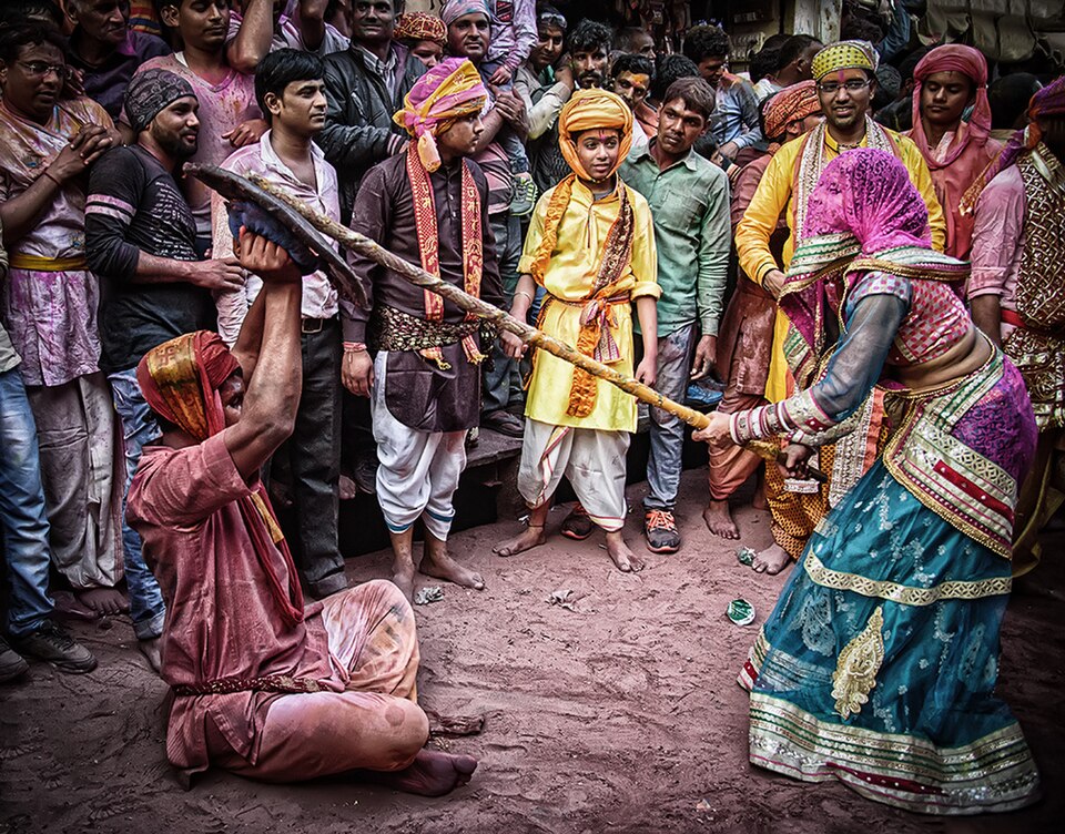 Lathmar Holi in Barsana